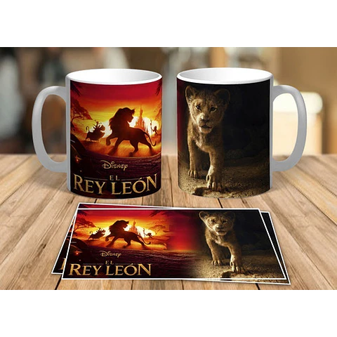 38 Plantillas Sublimación Tazas Infantiles - El Rey León