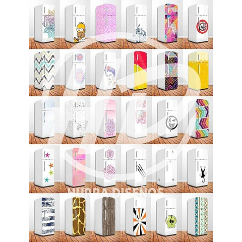 300 Vectores Diseños Heladera Pack 1º
