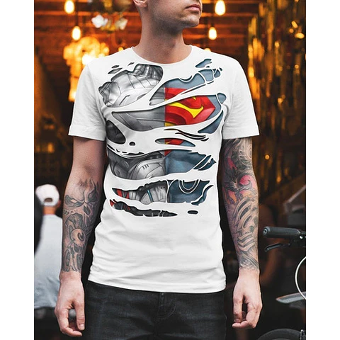 125 Plantillas Sublimación Torsos Tazas Remeras Superhéroes