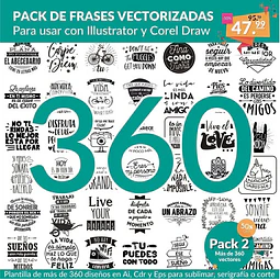 360 Plantilla Frases Vinilo Sublimacion Tazas Remera Frascos