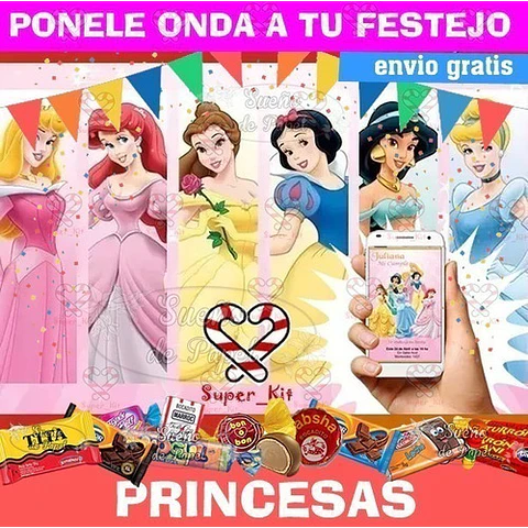 Kit Imprimible Princesas Editable