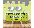 16 Plantillas Sublimación Tazas - Halloween #2 / Editables