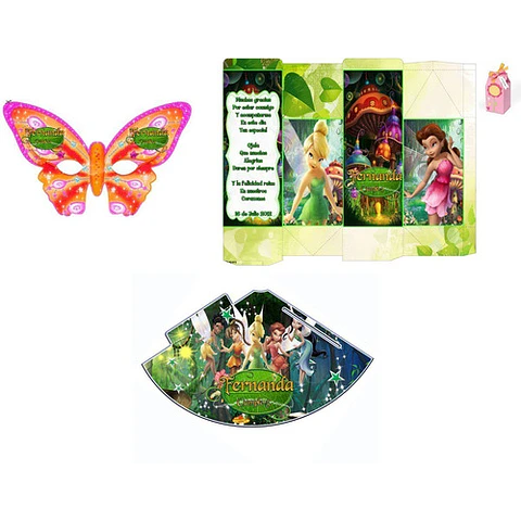 Kit Imprimible Candy Bar Tinker Bell El Mas Completo