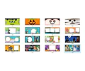 16 Plantillas Sublimación Tazas - Halloween #2 / Editables
