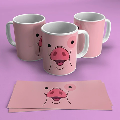 Plantillas Sublimación Tazas Infantil - Gravity Falls
