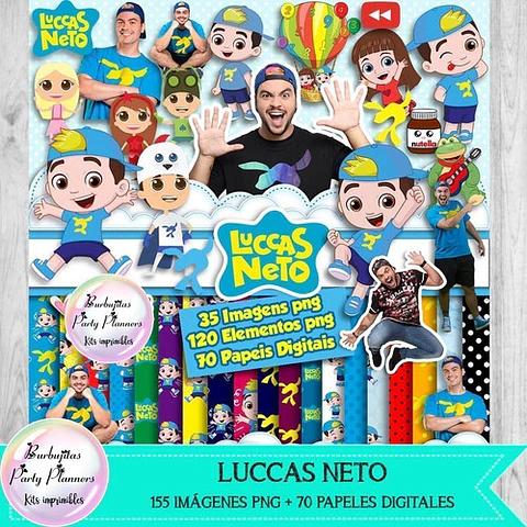 Papeles Digitales Y Cliparts Png Luccas Neto Kit