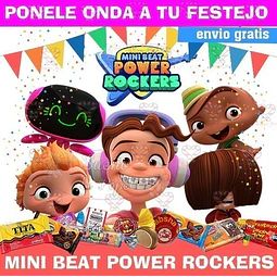 Kit Imprimible Mini Beat Power Rockers Editable