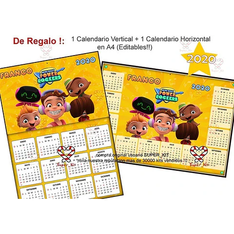 Kit Imprimible Mini Beat Power Rockers Editable