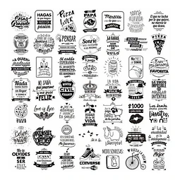 + 7000 Vectores Frases Para Sublimación , Vinilo , Etc.