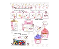 Kit Imprimible Nubecitas Nubes Arco Iris Editable