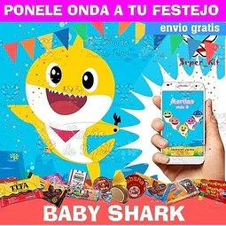 Kit Imprimible Baby Shark Mod 2 Completo Editable