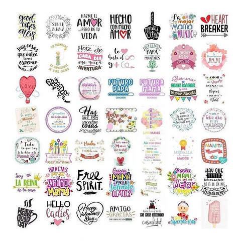 +5000 Vectores Frases Para Sublimación Vinilo Serigrafía Etc