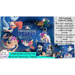 Cliparts Imagenes Png Papeles Sirenas Bajo El Mar P30