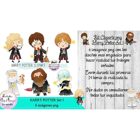 Cliparts Imagenes Png Harry Potter Set 1