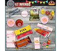 Kit Imprimible Candy Bar Corona Coronita Dorada Full