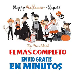 Pack Imagenes Clipart Terror Feliz Halloween + Regalo A1