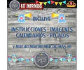Kit Imprimible Candy Bar Corona Coronita Dorada Full