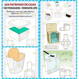 Kit Imprimible Vectores Patrones De Cajas Editables Corel