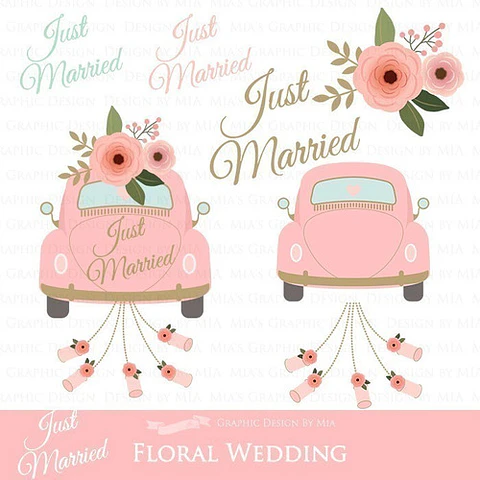 Cliparts Png Y Papeles Digitales Casamiento Floral Rosa M24
