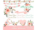 Cliparts Png Y Papeles Digitales Casamiento Floral Rosa M24