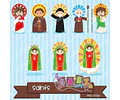 Kit Imprimible Santitos 1 - 22 Imagenes Png