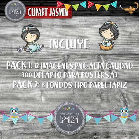 Pack Imágenes Hd Clipart Cuento Jasmin Aladino Caperuza