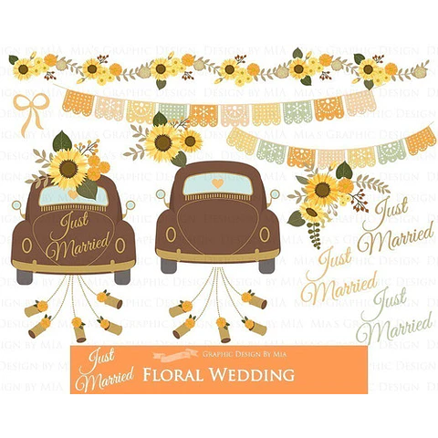 Cliparts Png Y Papeles Digitales Casamiento Floral M10
