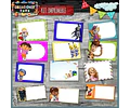 Kit Imprimible Vuelta Al Cole Etiquetas Escuela Colegio Full