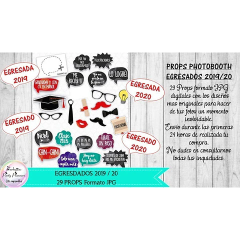 Egresados Egresadas - 29 Props Photobooth Jpg