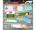 Kit Imprimible Vuelta Al Cole Etiquetas Escuela Colegio Full