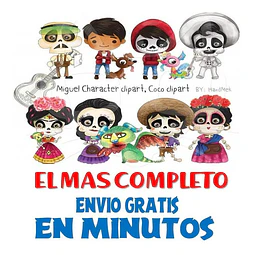 Pack Imagenes Pelicula Coco Miguel Mexicanos + Regalo A1