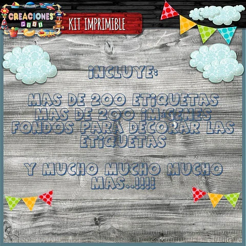 Kit Imprimible Vuelta Al Cole Etiquetas Escuela Colegio Full