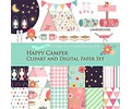 Cliparts Png Papeles Digitales Campamento Carpa Guitarra M6