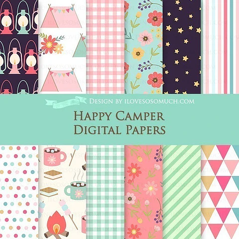 Cliparts Png Papeles Digitales Campamento Carpa Guitarra M6
