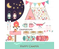 Cliparts Png Papeles Digitales Campamento Carpa Guitarra M6