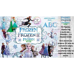 Mega Kit Pack Frozen 2, 1 Y Fever Imagenes Png, Papeles 