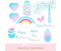 Cliparts Png Y Papeles Digitales Unicornios Celestes M23