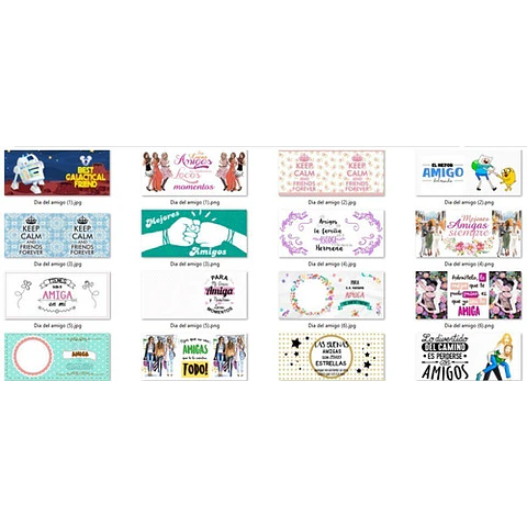 80 Plantillas Sublimación Tazas Día Del Amigo / Pack #2