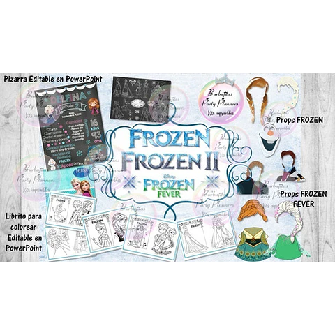 Mega Kit Pack Frozen 2, 1 Y Fever Imagenes Png, Papeles 
