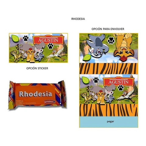 Kit Imprimible Candy Bar La Guardia Del León El Mas Completo
