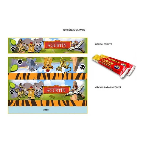 Kit Imprimible Candy Bar La Guardia Del León El Mas Completo