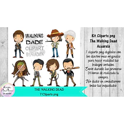 Cliparts The Walking Dead Acuarela  Kit Imprimibles