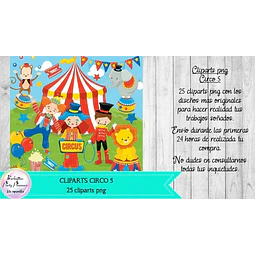 Papeles Cliparts Png Circo 5 - Kit Imprimible