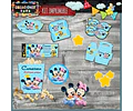 Kit Imprimible Candy Bar Mickey Minnie Bebe Nene Completo