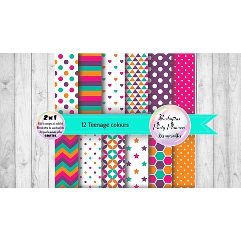 Papeles Teenage Colours 