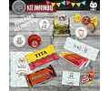 Kit Baby Shower Tiernos Animalitos Tribal Leoncito Oso Nene