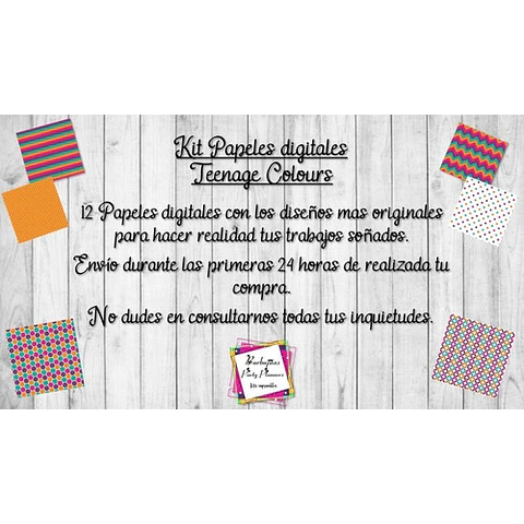 Papeles Teenage Colours 