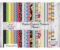 Papeles Fondos Digitales Escolares Mod.1 - Kit Imprimibles
