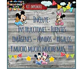 Kit Imprimible Candy Bar Mickey Minnie Bebe Nene Completo