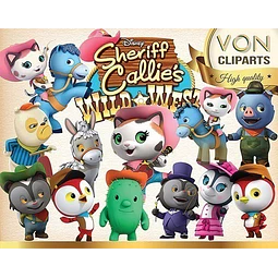 Kit Imprimible Sheriff Callie - 51 Clipart  22 Fondos